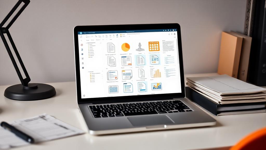 Gestion électronique de documents sur ordinateur